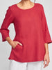 Back Up Tunic (FINAL SALE 30% OFF)(Vintage FLAX)