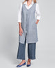 Damsel Dress (Denim Chainstitch) + Crossroads Blouse (White) + Sociable Floods (Denim Yarn Dye)
