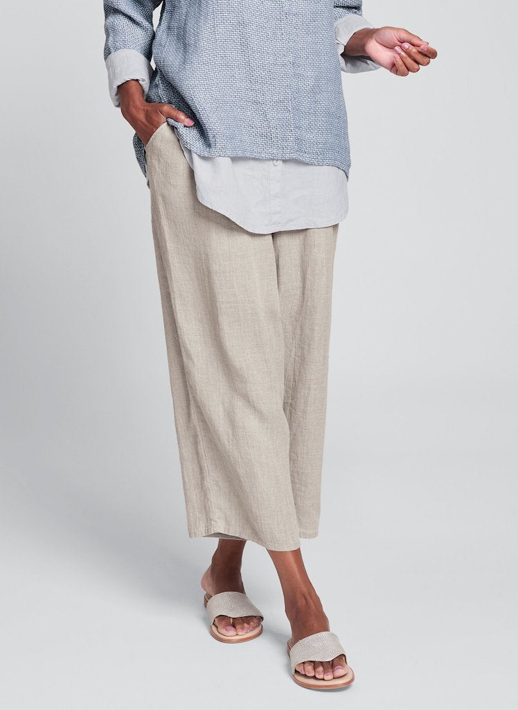 Floods, shown in Natural Handkerchief, 100% Linen, Handkerchief-weight (lighter than solid Natural).