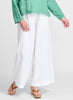 Brighton Pant, shown in solid White.  Model is 5'9" tall, wearing size Small.