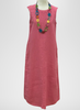 High Line Dress, shown in Bubblegum.  Accessorized with a colorful Tagua necklace *sold in store only.