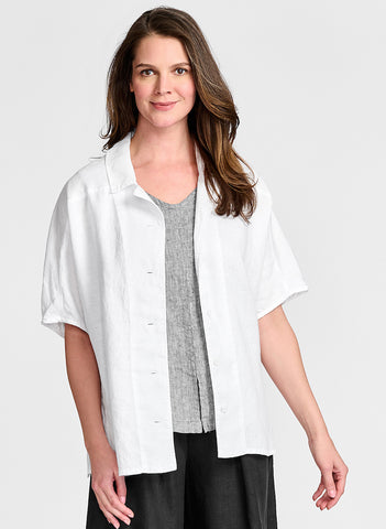 Women's Linen Shirts - 100% Capri collection for Woman