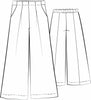 Pleated Pant, detailed sketch shown, 100% Linen.
