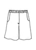 Sun Shorts (sketch), 100% Linen, full elastic waist, two side pockets, by FLAX (FLAX Classics, FLAX Bold 2020)