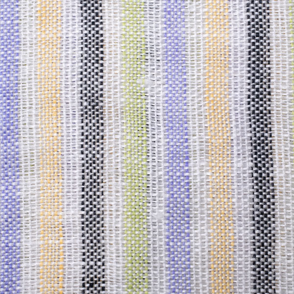 Summer Stripe, close-image to show multi-colored stripe on white background.