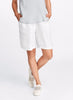 Sun Shorts, shown in White.  100% Linen, Model is 5'9" tall, wearing size Small.
