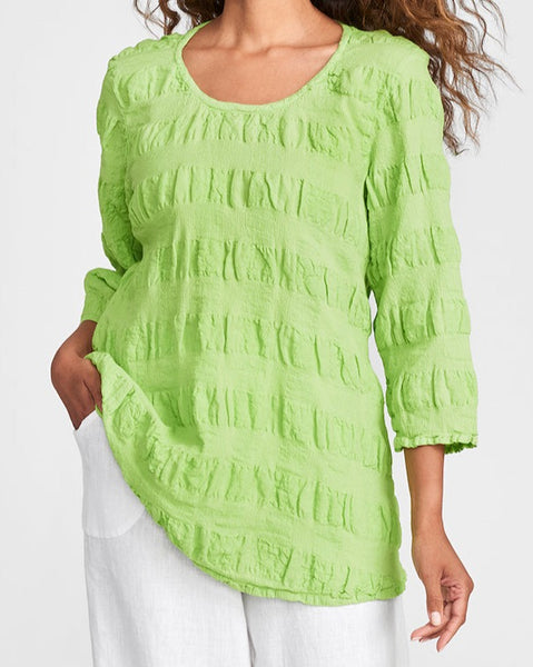 Urban Top, shown in Green Apple (pucker), FLAX Additions 2022