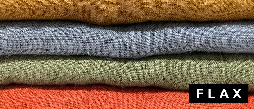 FLAX Affirmations: Fall 2024, 100% Medium weight Linen, designed for cooler weather from Fall to Spring.